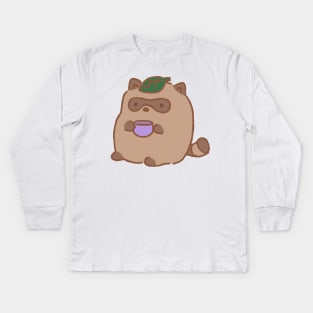 Tanuki tea Kids Long Sleeve T-Shirt